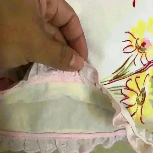 Patchwork a-line pinafore dress girl 4-5 - Picture 6 of 6